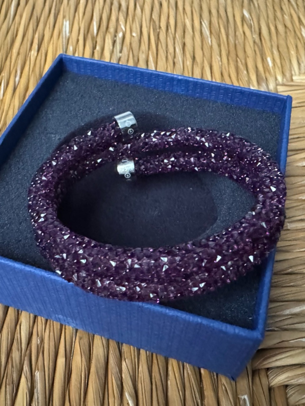 Swarovski Deep Amethyst Crystal Wrap Bracelet